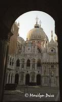 Dome of San Marco as seen from inside Doge's Palace, Venice, Italy