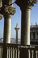 Statue of St. Teodoro from Doge's Palace, Venice, Italy