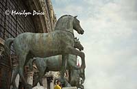 Horses atop San Marco, Venice, Italy