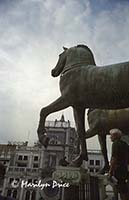 Horses of San Marco and Moorish bellringers, Venice, Italy