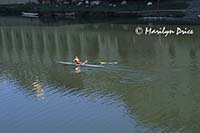 Sculler on River Arno, Florence, Italy