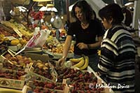 Shoppers at Marcato Nuovo, Florence, Italy