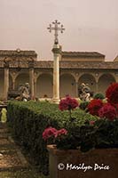 Cloister at Certosa de Firenze, a monastery near Florence, Italy