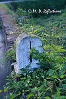 Mile marker near Panzano, Italy