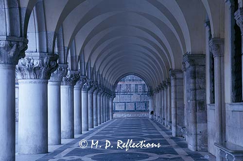 Arches of Doge's Palace, Venice, Italy