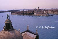 Grand Canal, Santa Maria della Salute, Venice, Italy, from San Giorgio's bell tower