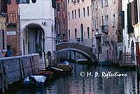 Bridge over a canal, Venice, Italy