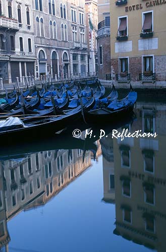 Gondola parking lot, Venice, Italy