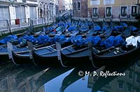 Gondola parking lot, Venice, Italy