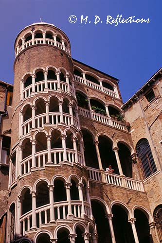 Snail Staircase at Palazzo Contarini del Bovolo, Venice, Italy