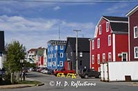 Typical street in Lunenburg, Nova Scotia