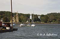 The three churches of Mahone Bay, Nova Scotia, Canada