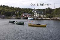 A string of dories, Northwest Cove, Nova Scotia, Canada