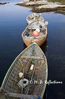 A string of dories, Peggy's Cove, Nova Scotia