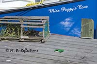 Lobster pot and a dropped work glove, Peggy's Cove, Nova Scotia