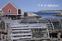 Stacked lobster pots, Peggy's Cove, Nova Scotia