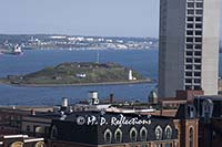 Halifax Harbor and lighthouse, Halifax, Nova Scotia