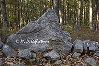 Rock patterns at 'America's Stonehenge', NH