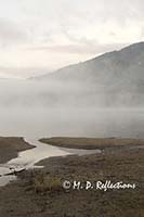 Foggy morning at Nahmakanta Lake