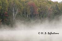 Foggy morning at Nahmakanta Lake