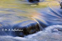 Autumn reflections in Polliwog Stream