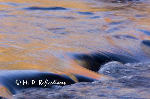 Autumn reflections in Polliwog Stream