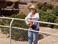 Marilyn at Needles Overlook into Canyonlands National Park, UT