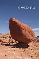 A balanced rock, Potash Jeep trail, Canyonlands National Park, UT