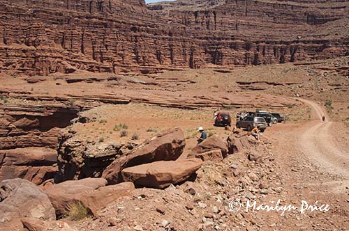 Stopping for the view, Shafer Jeep Trail, Canyonlands National Park, UT