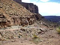 Jenny's pictures of Subaru on Shafer Trail, Canyonlands National Park, UT