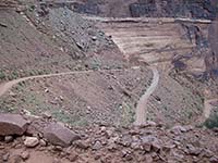 Jenny's pictures of Subaru on Shafer Trail, Canyonlands National Park, UT