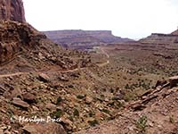 Looking back down Shafer Jeep Trail, Canyonlands National Park, UT