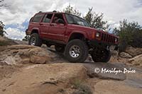 Descending first hill, Elephant Hill jeep trail, Canyonlands National Park, UT