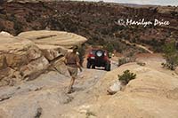 Descending first hill, Elephant Hill jeep trail, Canyonlands National Park, UT