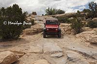 Descending first hill, Elephant Hill jeep trail, Canyonlands National Park, UT