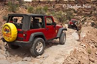 Descending first hill, Elephant Hill jeep trail, Canyonlands National Park, UT