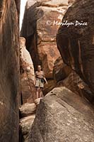 Jenny, Jumble of rocks at one rest stop, Elephant Hill jeep trail, Canyonlands National Park, UT