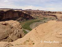 Colorado River from butte, near Moab, UT