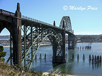 Bridge at Newport harbor, Newport, OR