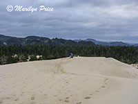 Nancy, Bill, and Marilyn get ready to shoot, John Dellenback Dunes, OR