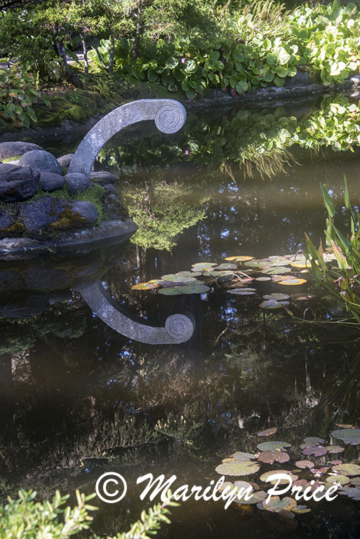 Pond in the Japanese garden, Shore Acres State Park, OR