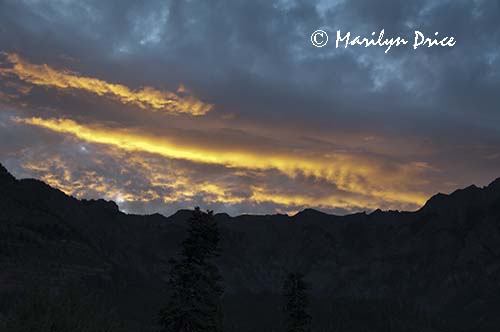 Predawn sky from our hotel, Ouray, CO