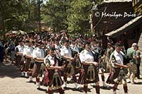 Piping band, Parade, Colorado Renaissance Festival, Larkspur, CO