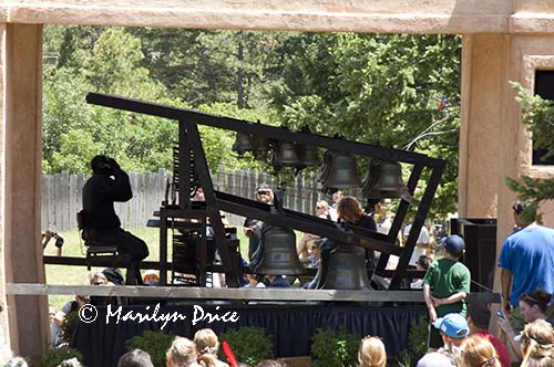 Playing the carillon, Colorado Renaissance Festival, Larkspur, CO