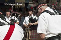 A piping band performs, Colorado Renaissance Festival, Larkspur, CO