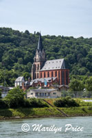 Church below Schonburg Castle, Rhine Gorge, Germany