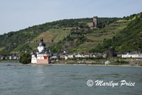 Pfalzgrafenstein Castle and Gutenfels Castle, Rhine Gorge, Germany