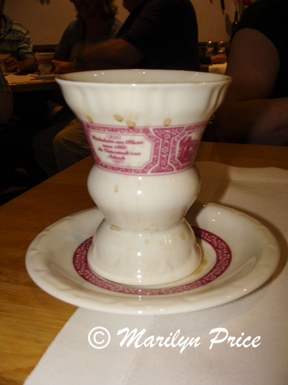 Coffee cup, Rudesheimerkaffee, Rudesheim, Germany