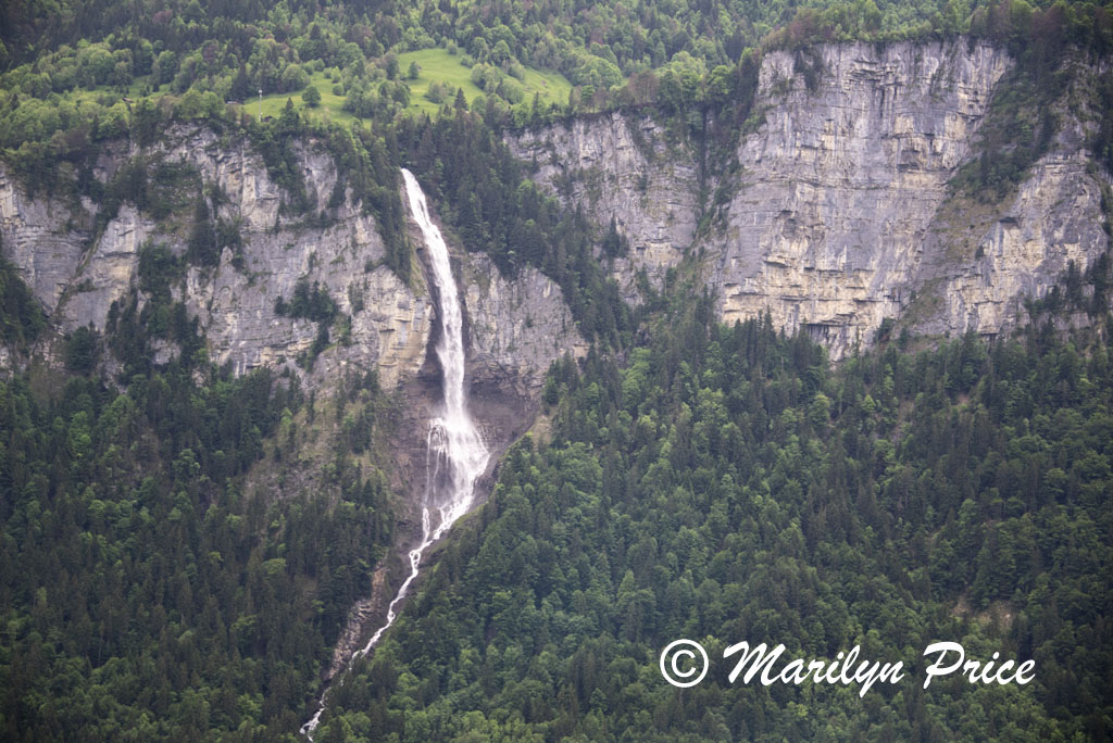 Waterfall on the road to Interlaken, Switzerland