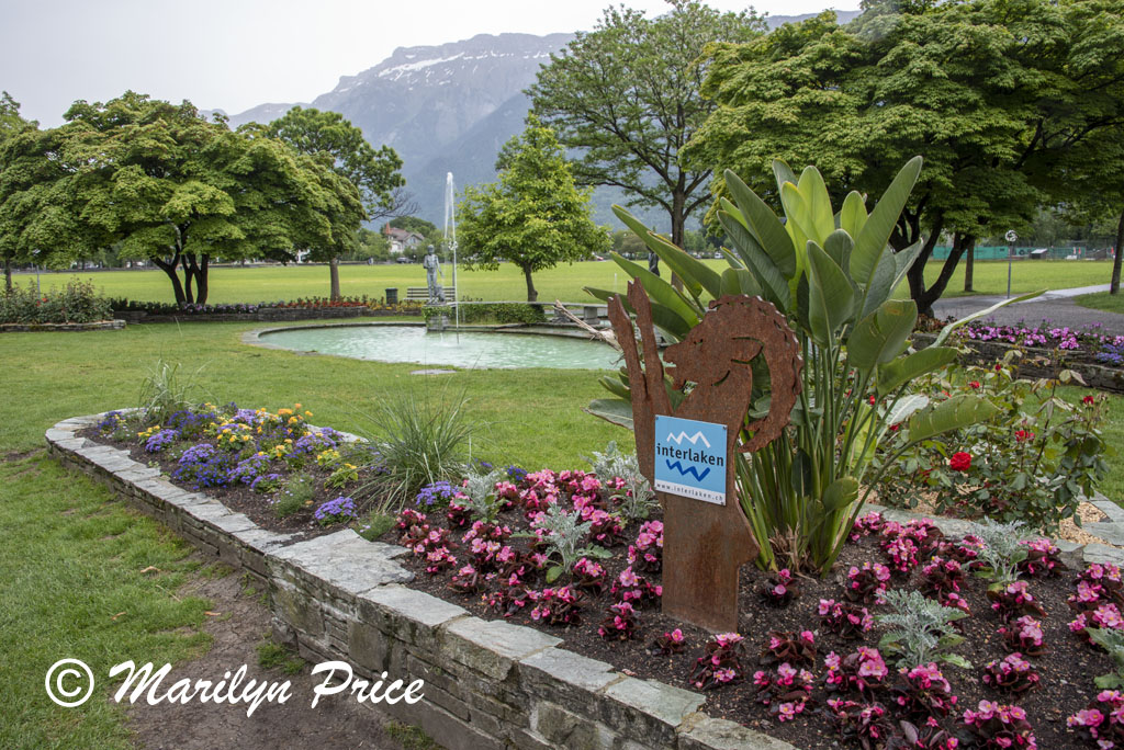 Hotel and mountains, Interlaken, Switzerland